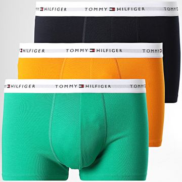 Tommy Hilfiger - Set di 3 boxer 2761 Navy Yellow Green