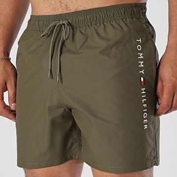 Tommy Hilfiger - Pantaloncini da bagno con coulisse 3258 Khaki Verde