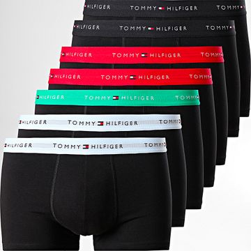 Tommy Hilfiger - Confezione da 7 boxer 3385 nero azzurro rosso grigio carbone