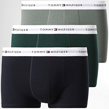Tommy Hilfiger - Set di 3 boxer 2761 Navy Green Khaki Verde scuro