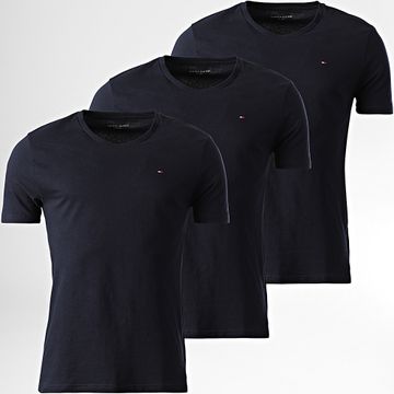 Tommy Hilfiger - Set di 3 magliette firmate 3379 blu navy