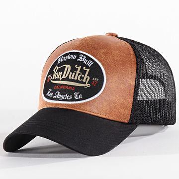 Von Dutch - Cappello Kustom Trucker Nero Marrone