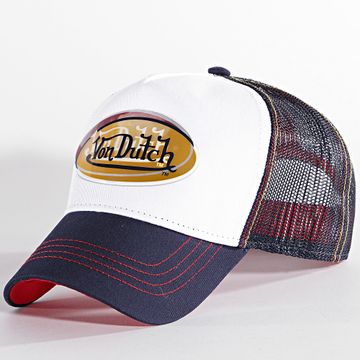 Von Dutch - Cas1 Cappello Trucker Bianco Navy