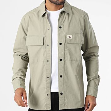 Calvin Klein - Camicia over 7584 Verde cachi chiaro