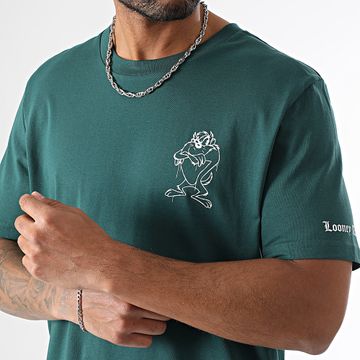 Looney Tunes - Tee Shirt Oversize Large Small Taz Green Bottle