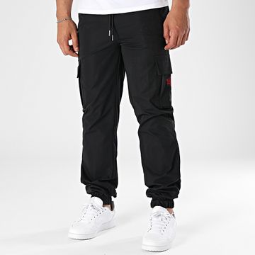 Luxury Lovers - Pantaloni Cargo neri di colore rosa