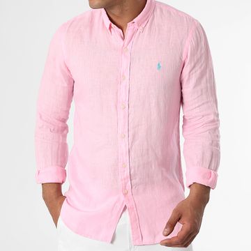Polo Ralph Lauren - Camicia a maniche lunghe Original Player Pink Slim