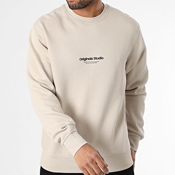 Jack And Jones - Felpa girocollo Vesterbro Beige