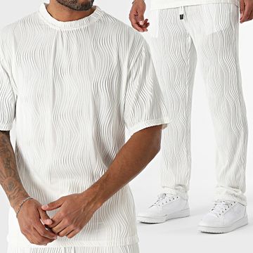 John H - Set camicia e pantaloni 086 bianco