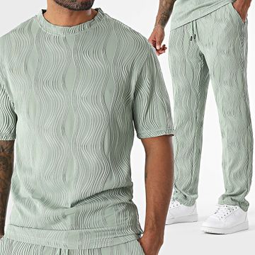 John H - Set camicia e pantaloni 086 verde chiaro