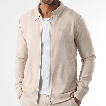 LBO - Giacca con zip testurizzata 1954 Beige
