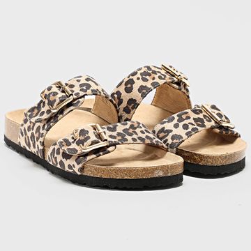 Only - Donna Maxi 13 Leo Strap Sandali con fibbia 15341165 Beige Leopard