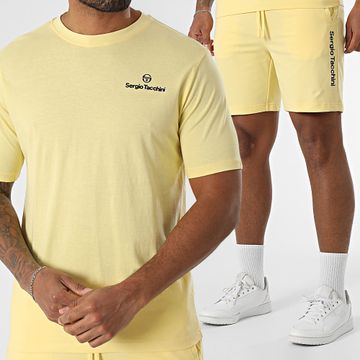 Sergio Tacchini - Bold 024 Risiko Set di maglietta e pantaloncini da jogging 40851 41079 Giallo