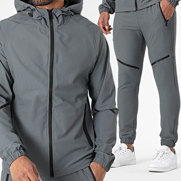 Zayne Paris  - Tuta da ginnastica testurizzata 949 grigio antracite