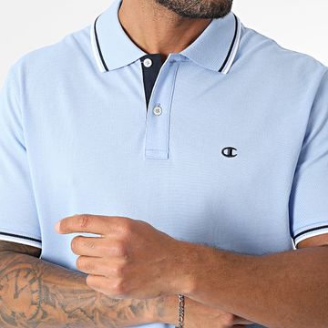 Champion - Polo manica corta 220897 azzurro