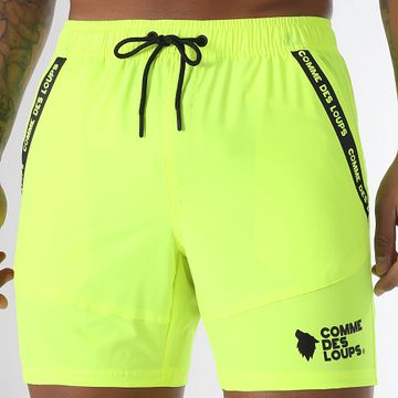 Comme Des Loups - Pantaloncini da bagno giallo fluo