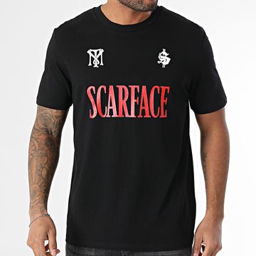 Scarface - Maglietta Oversize Grande Logo Poster Nero