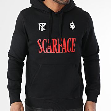 Scarface - Felpa con cappuccio Big Logo Poster Nero