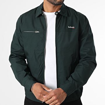 Schott NYC - Giacca Cadams con zip verde scuro