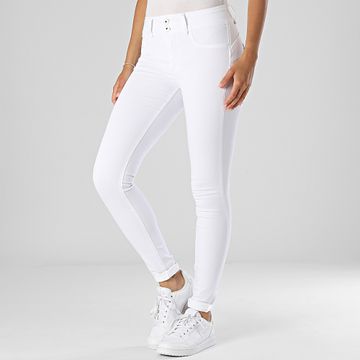 Tiffosi - Jeans skinny Double Up Donna Bianco