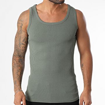 Frilivin - Canotta a coste 973 Verde Khaki