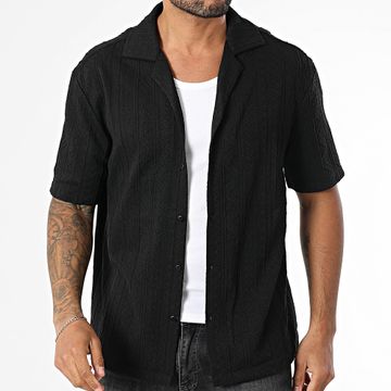 Frilivin - Camicia a maniche corte testurizzata 043 blu navy