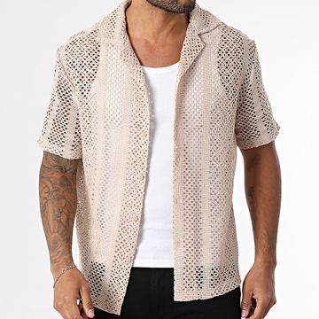 Frilivin - 101 Camicia a maniche corte Slash beige