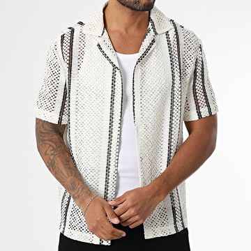 Frilivin - 101 Camicia a maniche corte Slash beige chiaro