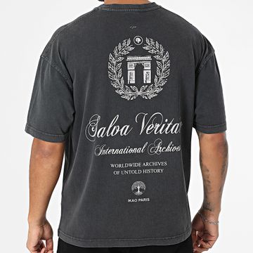 Ikao - Maglietta oversize 508 grigio antracite