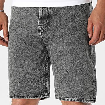 Jack And Jones - Alex Original Pantaloncini Jean Baggy Fit Grigio antracite