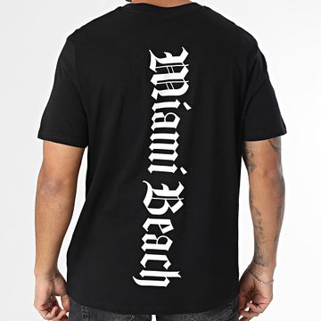 Luxury Lovers - Tee Shirt Oversize Tower Miami Nero Bianco