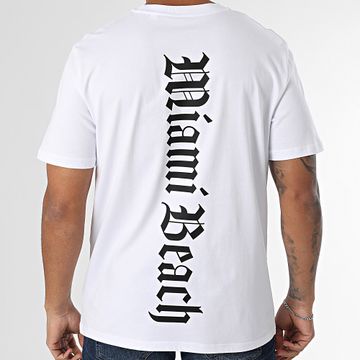 Luxury Lovers - Tee Shirt Oversize Tower Miami Bianco Nero