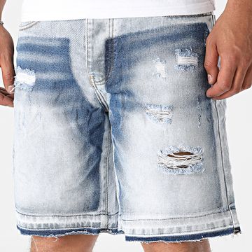 Uniplay - 69B Pantaloncini di jeans in denim blu