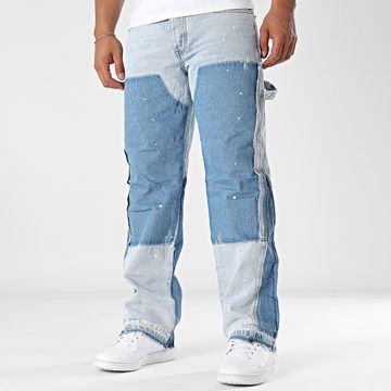 Uniplay - Jeans blu in denim dal taglio rilassato 16B