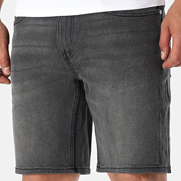 Only And Sons - Pantaloncini jeans a trama stretta grigio antracite