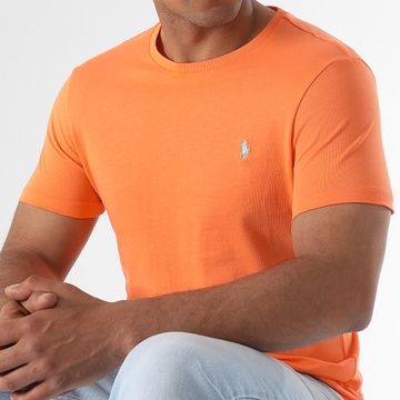 Polo Ralph Lauren - Tee Shirt Original Player Custom Slim Fit Orange