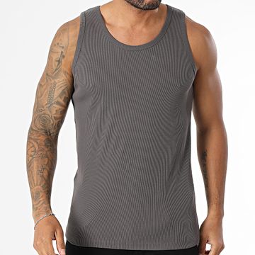 Tom Tailor - Canotta a coste 1046118-XX-12 Grigio antracite