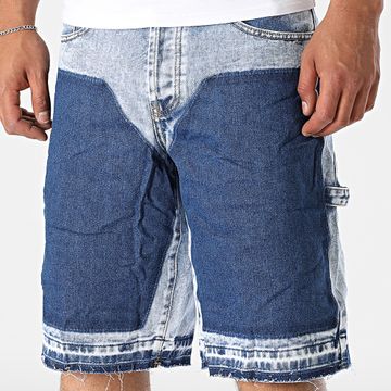 Uniplay - Pantaloncini in denim con lavaggio blu 31B