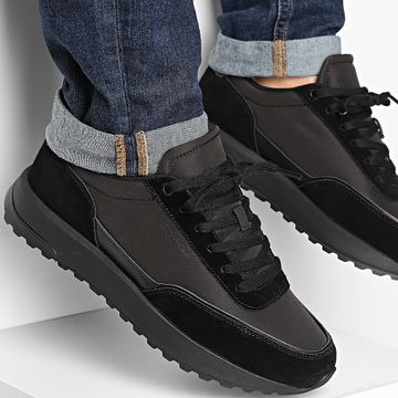 Calvin Klein - Cestini Low Top Lace Up Repreve 1714 Triplo Nero