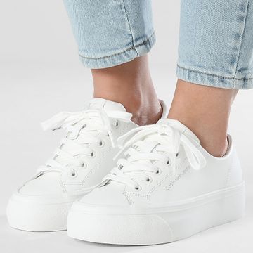 Calvin Klein - Donna Vulc Flatform Low 1771 Triple Bright White Sneakers