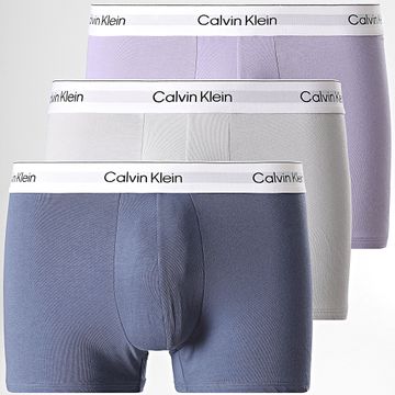Calvin Klein - Set di 3 boxer LV00NB4392 Navy Violet Grey
