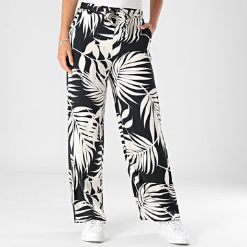 Only - Nova Life - Pantaloni da donna dal taglio rilassato - Nero Ecrù