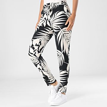 Only - Pantaloni Nova Life Donna Nero Ecrù