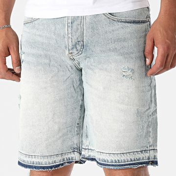 Uniplay - Pantaloncini Jean 32B con lavaggio blu