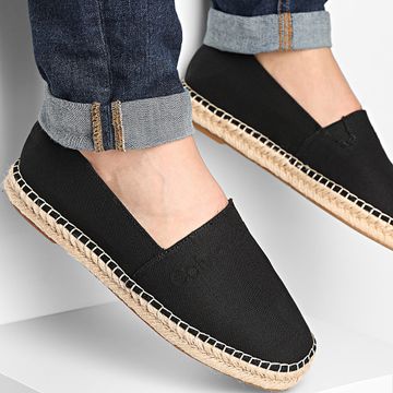 Calvin Klein - Espadrillas Canvas Logo 1808 Nero