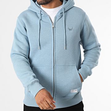 Kaporal - Bolym Top felpato con zip e cappuccio blu chiaro