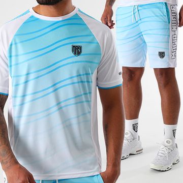 MA9 Mafia Nueve - Hypernova Fresh Icy White Set di maglietta e pantaloncini da jogging