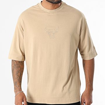 New Era - Maglietta oversize Large NBA Washed Box Chicago Bulls 60667857 Beige