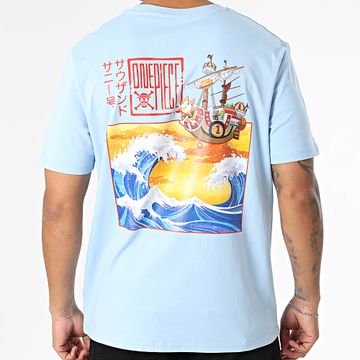 One Piece - Kanagawa - Maglietta oversize Azzurro
