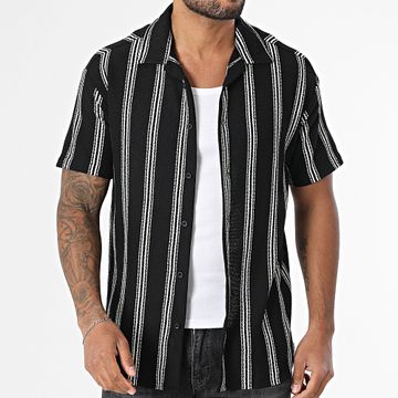 Classic Series - 470 Camicia a maniche corte a righe bianche e nere